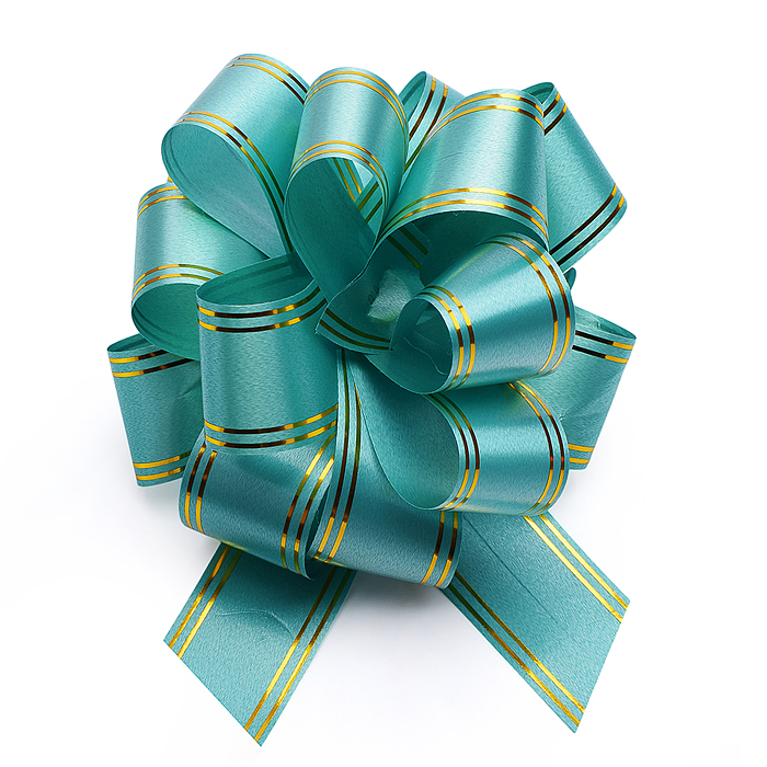 Бант-Шар 3,2см золотая полоса 