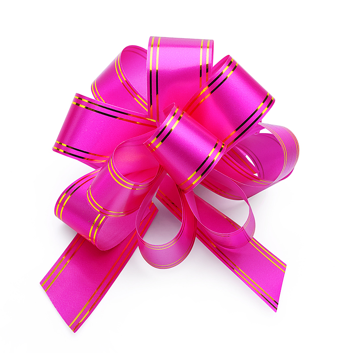 Бант-Шар 3,2см золотая полоса 