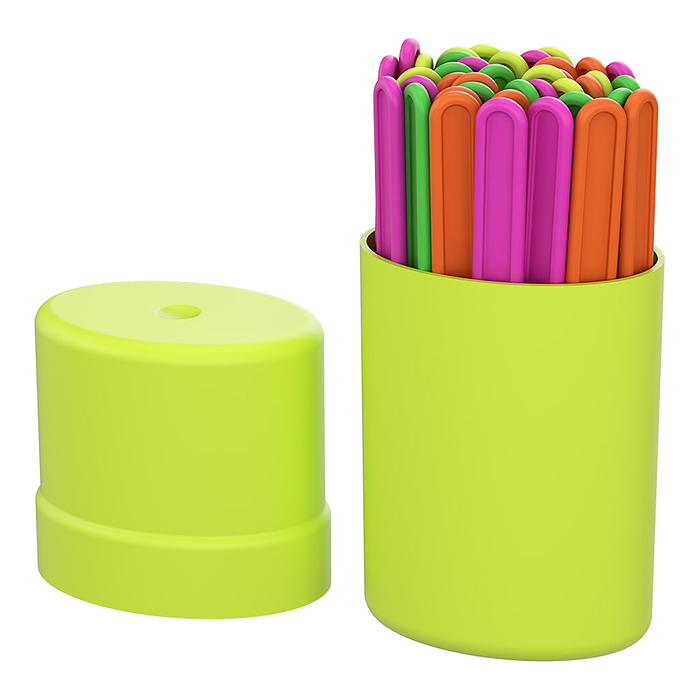 Счетные палочки пластиковые "Neon Solid" (в тубусе по 50 шт)