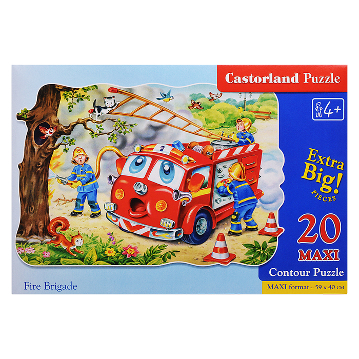 Пазлы 20 MAXI "Пожарная машина" 