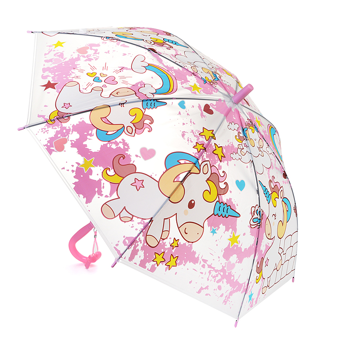 Фото к товару Зонт детский 00-3911 "Страна единорогов" (50см.) розовый Зонт детский 00-3911 "Страна единорогов" (50см.) розовый