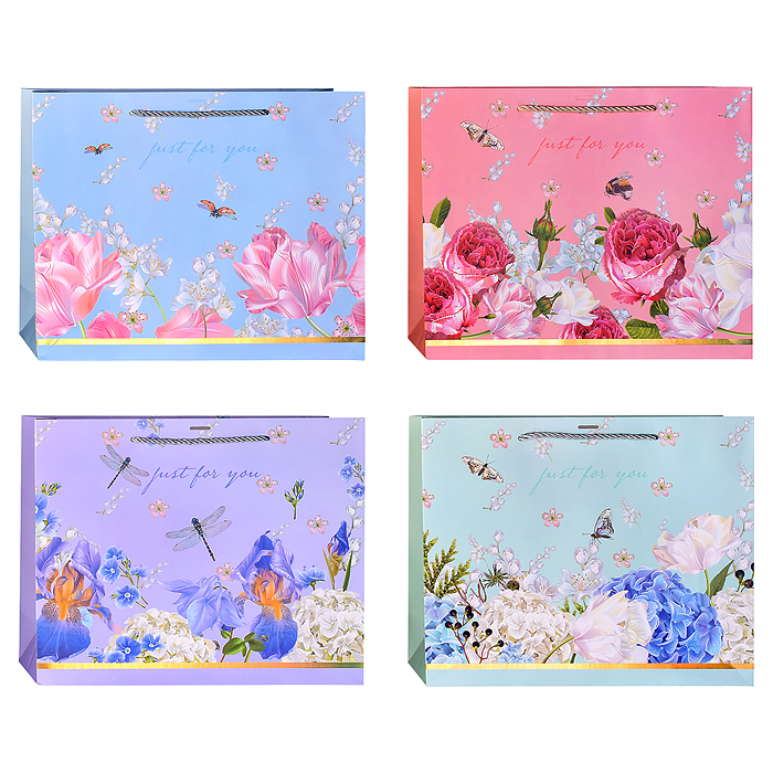 Пакет подарочный 00-7764 "Просто подарок" 32*26*11см.