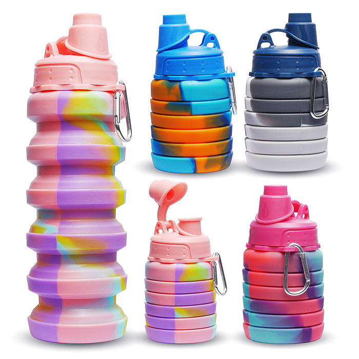 Бутылка 00-7707 силиконовая, складная 500 мл.