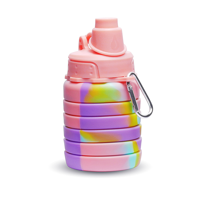 Фото к товару Бутылка 00-7707 силиконовая, складная 500 мл. Бутылка 00-7707 силиконовая, складная 500 мл.