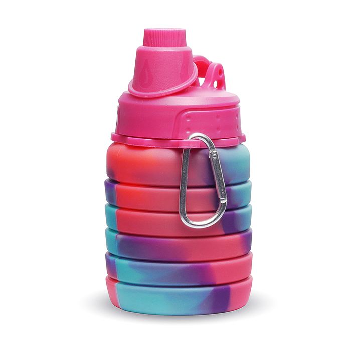 Фото к товару Бутылка 00-7707 силиконовая, складная 500 мл. Бутылка 00-7707 силиконовая, складная 500 мл.