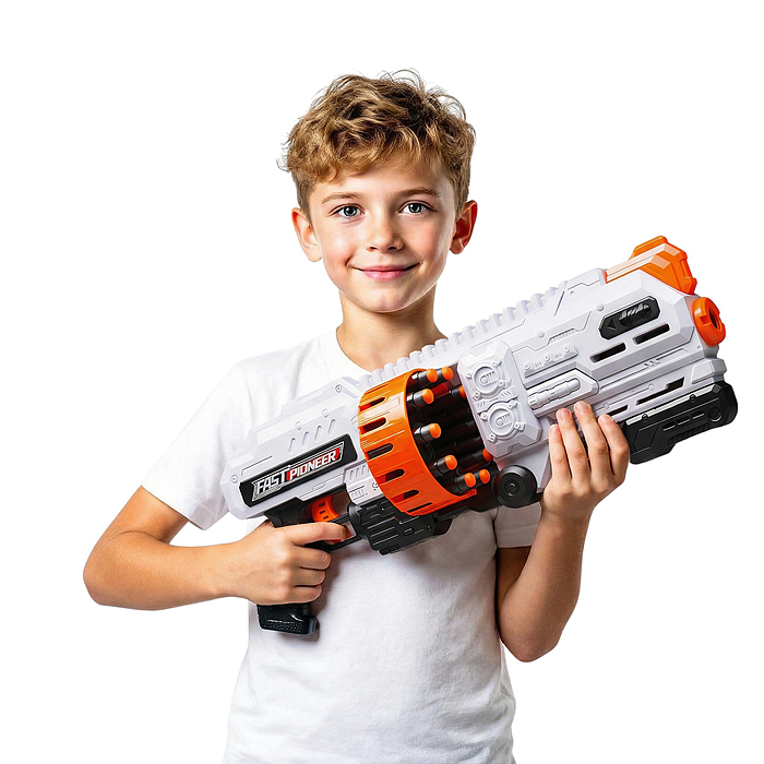 Фото к товару Бластер BIG517 "Нейтро-Шторм" с полимерными пулями, в коробке Бластер BIG517 "Нейтро-Шторм" с полимерными пулями, в коробке