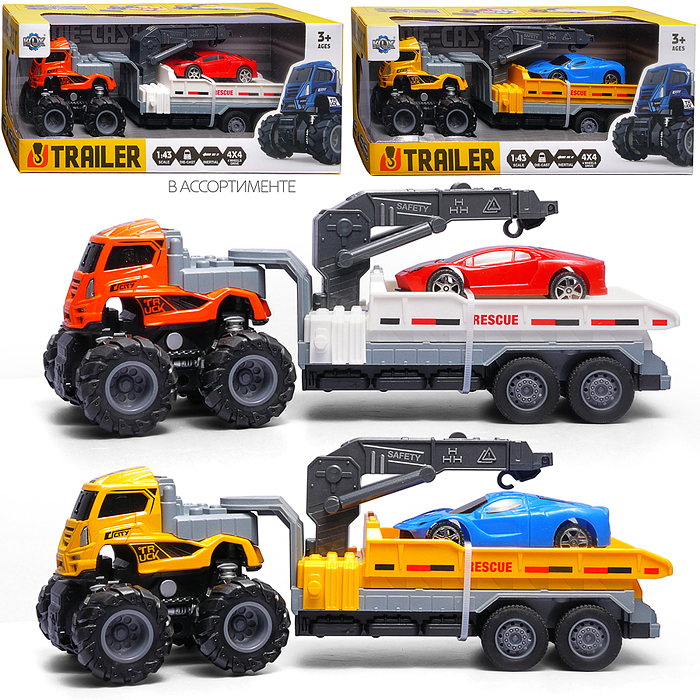 Машина KLX600-379 "Мега Кран" в коробке