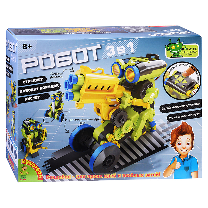 Французские опыты Науки с Буки, Робот 3 в 1 Французские опыты Науки с Буки, Робот 3 в 1
