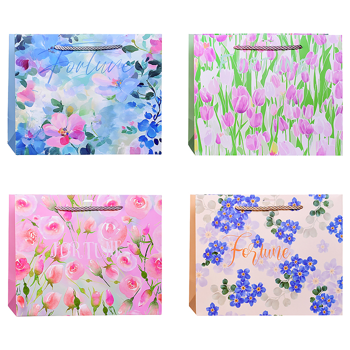 Пакет подарочный 00-7758 "Весеннее настроение" 24,5*29,5*9,5см.