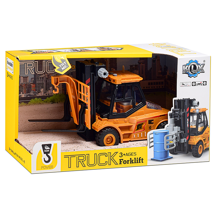 Машина KLX900-33  "Вилочный погрузчик4" 1:43 (свет,звук) в коробке