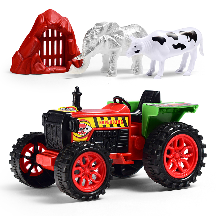 Фото к товару Машина 2525-51 "Трактор с животными 2" под колпаком Машина 2525-51 "Трактор с животными 2" под колпаком