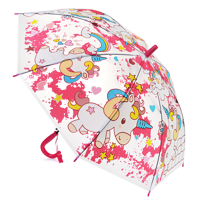 Фото к товару Зонт детский 00-3913 "Страна единорогов" (50см.) бело-розовый Зонт детский 00-3913 "Страна единорогов" (50см.) бело-розовый