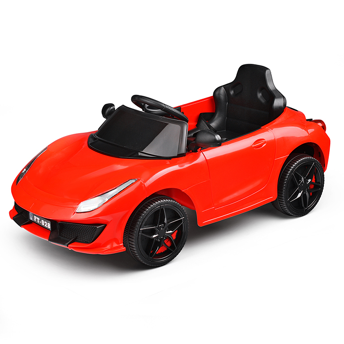 Электромобиль U023436Y "Скоростной заезд" на аккумуляторе, с р/у управлением, в коробке (красный)