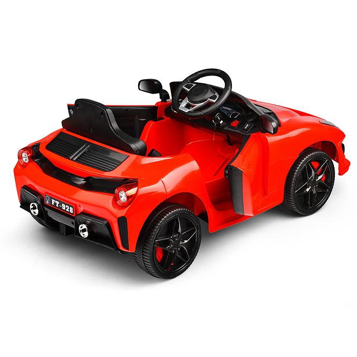 Электромобиль U023436Y "Скоростной заезд" на аккумуляторе, с р/у управлением, в коробке (красный)