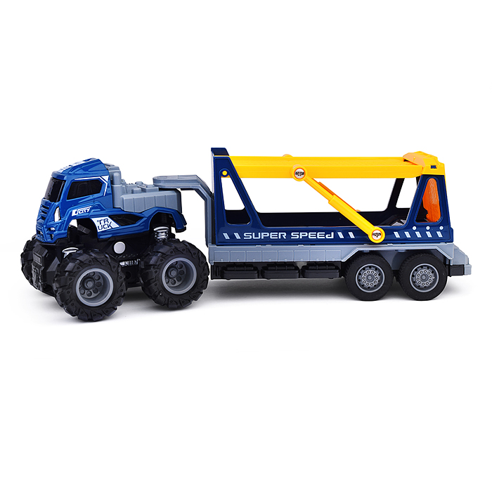 Машина KLX600-190 "Мега прицеп два этажа" в коробке