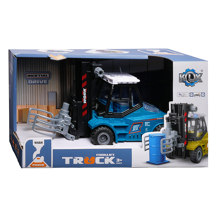 Машина KLX900-50 "Вилочный погрузчик" 1:43 (свет,звук)  в коорбке