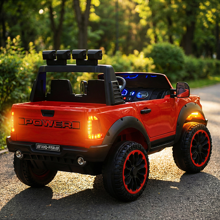 Электромобиль U023438Y "Мощность скорости" на аккумуляторе, с р/у управлением, в коробке (красный)