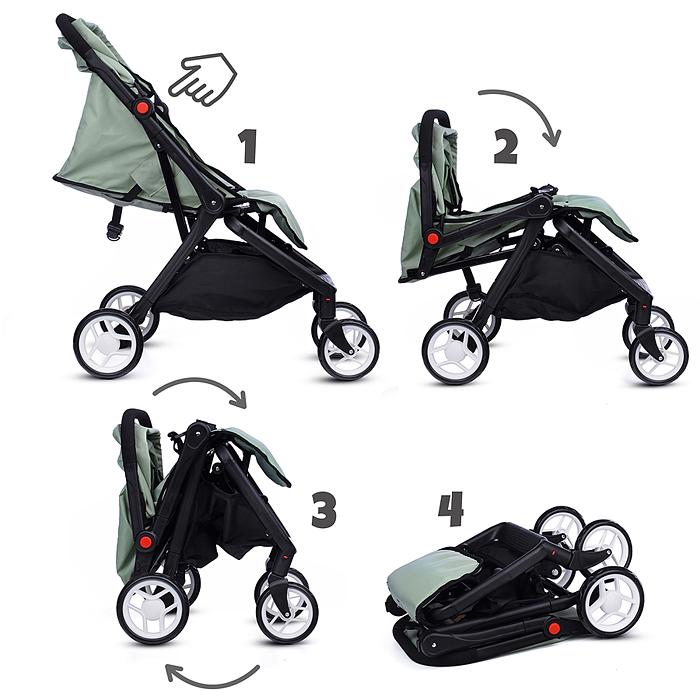 Фото к товару Коляска для кукол 9699 прогулочная, складная, с корзиной, цвет хакки Коляска для кукол 9699 прогулочная, складная, с корзиной, цвет хакки