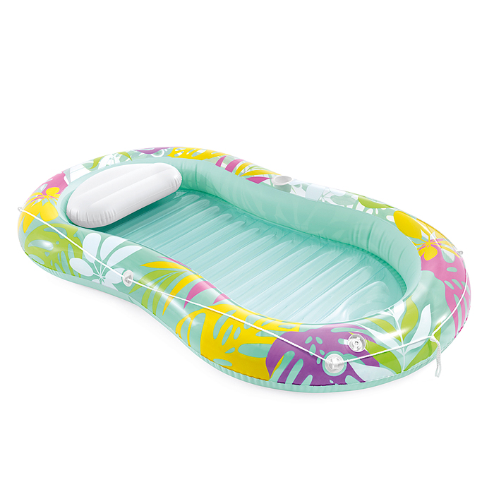 Фото к товару Матрас-кресло в стиле тропического оазиса,206mx122cm, 2 цвета, 57803EU INTEX Матрас-кресло в стиле тропического оазиса,206mx122cm, 2 цвета, 57803EU INTEX