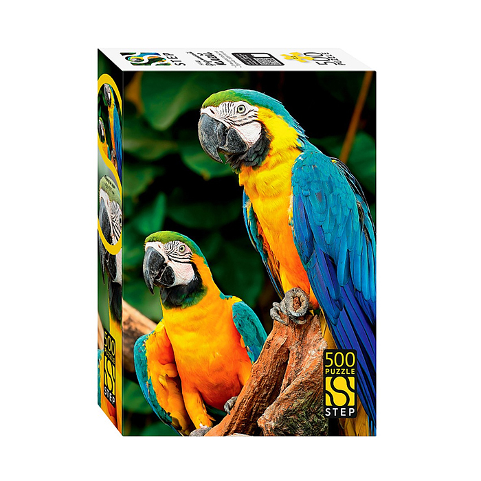 Пазлы 500 "Попугаи ара"