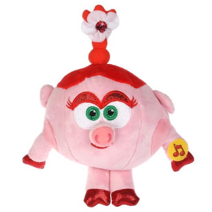 Мягкая игрушка "Смешарики" Нюша, 13см, муз. чип, в пакете Мягкая игрушка "Смешарики" Нюша, 13см, муз. чип, в пакете