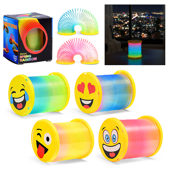 Игрушка-пружинка D1218-T6 "Радостный смайлик" Игрушка-пружинка D1218-T6 "Радостный смайлик"
