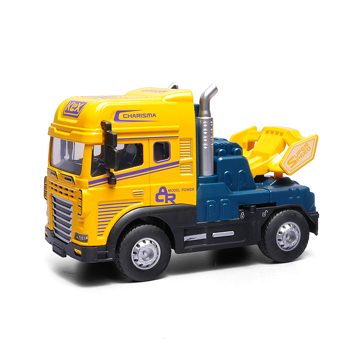 Машина KLX600-344 "Трейлер" 1:24 (свет,звук) в коробке