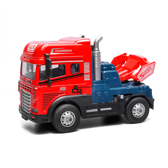 Машина KLX600-344 "Трейлер" 1:24 (свет,звук) в коробке