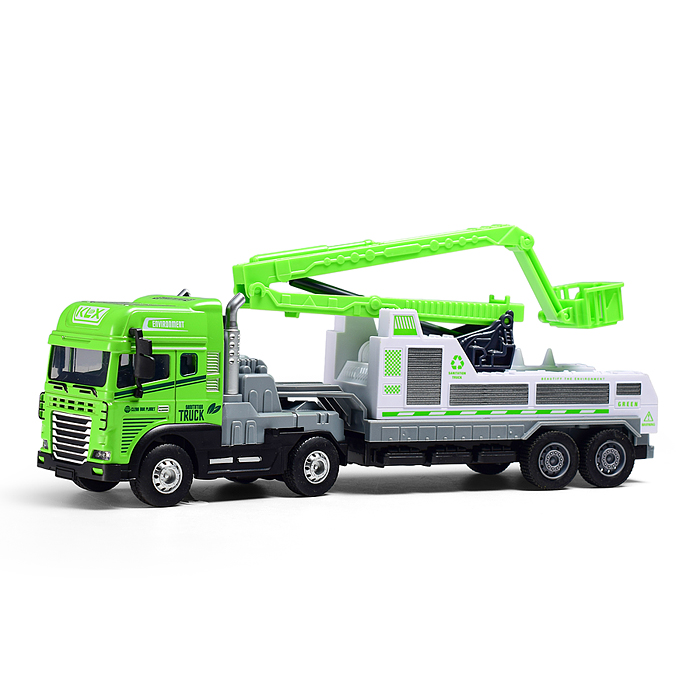 Машина KLX800-225 "Мега Прицеп" (свет, звук) в коробке