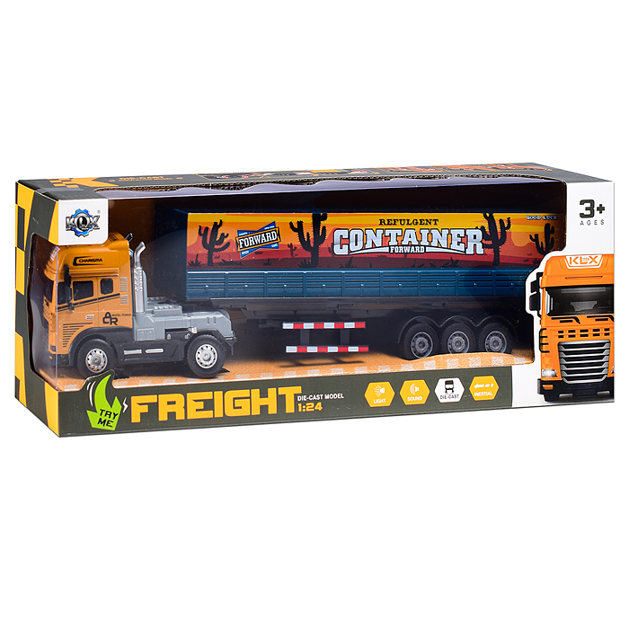 Машина KLX800-1 "Фура 2" 1:24 (свет,звук) в коробке