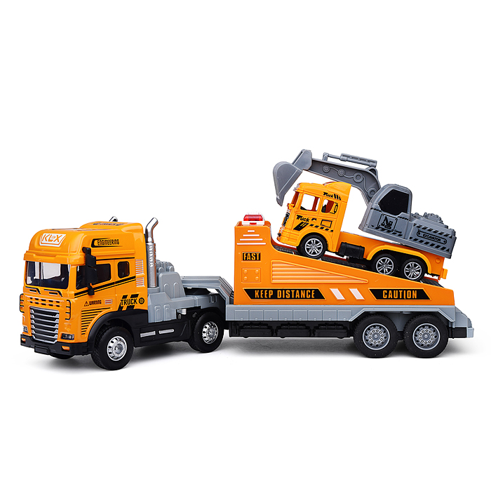 Машина KLX800-261 "Перевозчик спецтехники" ( свет,звук) в коробке