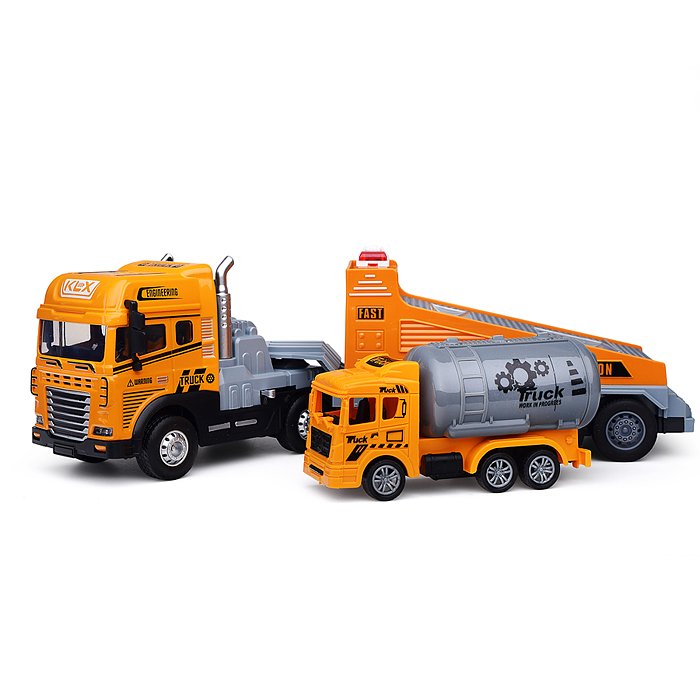 Машина KLX800-261 "Перевозчик спецтехники" ( свет,звук) в коробке