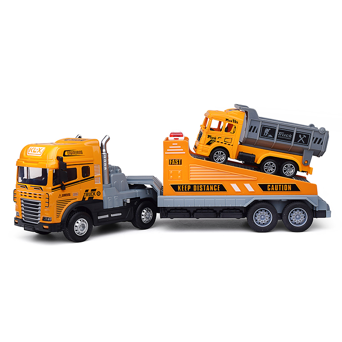 Машина KLX800-261 "Перевозчик спецтехники" ( свет,звук) в коробке