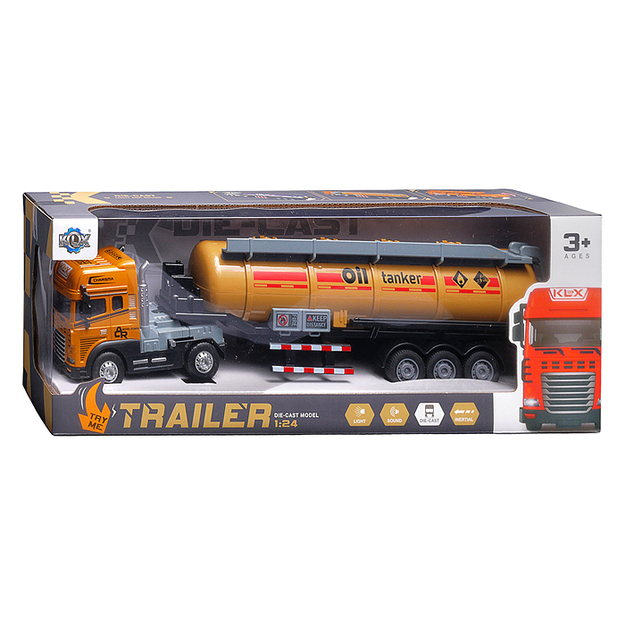 Машина KLX800-18 "Автоцистерна" 1:24 (свет,звук) в коробке