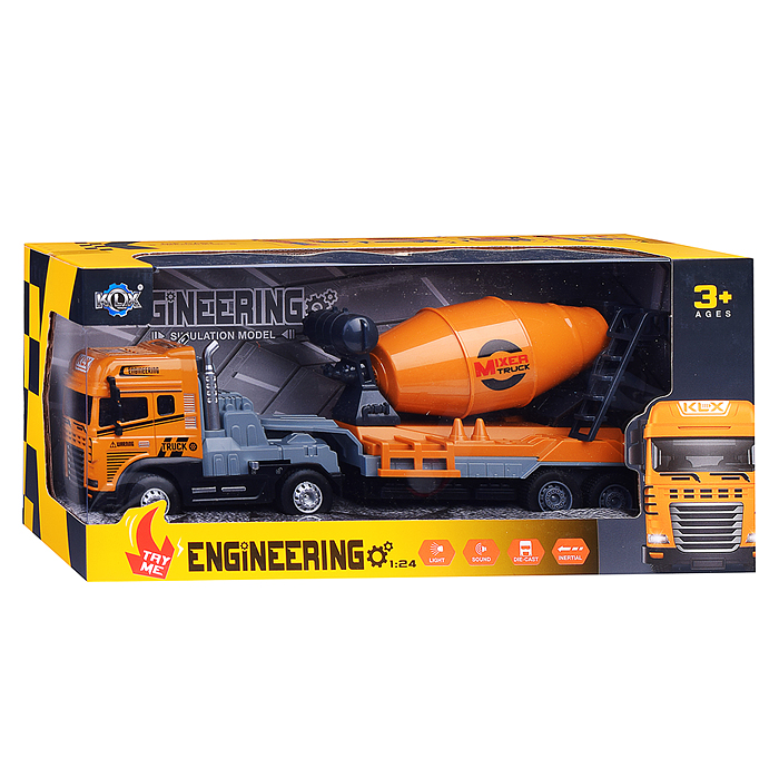 Машина KLX800-243 "Смесимешательная" 1:24 (свет,звук) в коробке