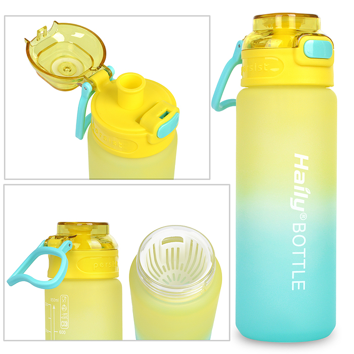 Фото к товару Бутылка 00-4908 спортивная для воды 850 мл. Бутылка 00-4908 спортивная для воды 850 мл.