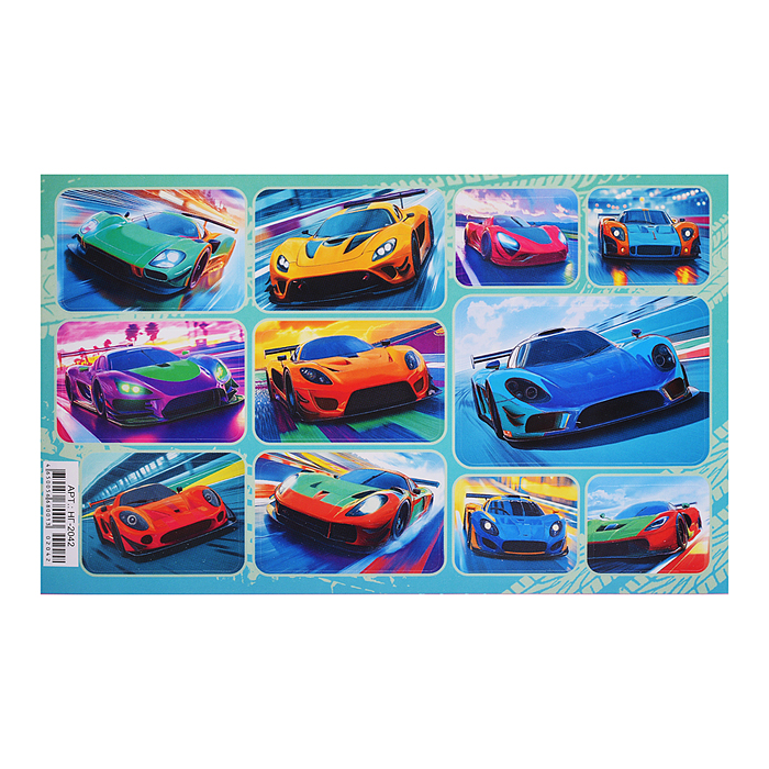 Наклейки (21 глиттер) "Авто. Суперкары" Наклейки (21 глиттер) "Авто. Суперкары"