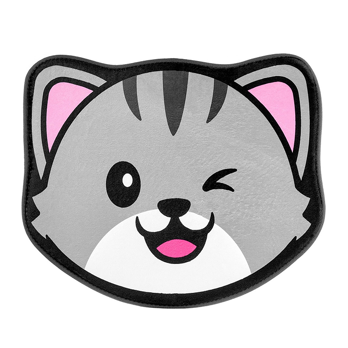 Коврик плюшевый c эффектом памяти "Кот" 50x60см