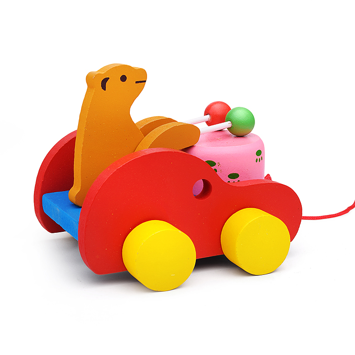 Каталка D2167 "Мишка барабанщик"