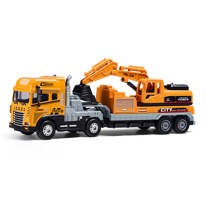 Машина KLX800-244 "Экскаватор" 1:24 (свет,звук) в коробке