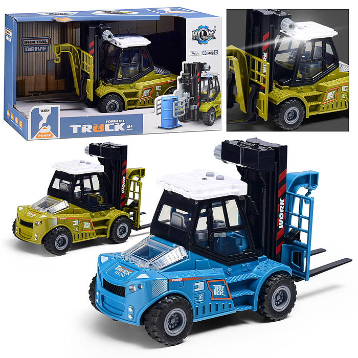 Машина KLX900-49 "Вилочный погрузчик 2" 1:43 ( свет,звук) в коробке