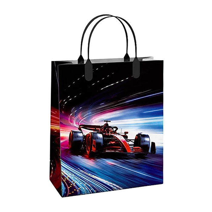 Пакет подарочный 23х27, 150мкм из мягкого пластика "Драйв" ламинированный