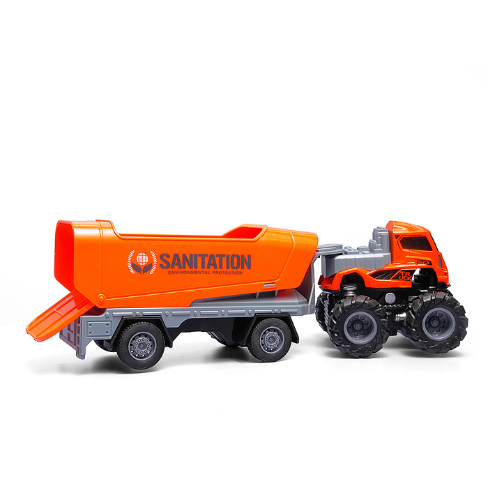 Машина KLX600-370 "Мега прицеп" 1:43 в коробке   