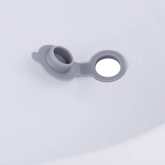 Набор для купания UT0144 (ванночка цвет: белый/серый, матрасик цвет: звёзды на белом, ковш)