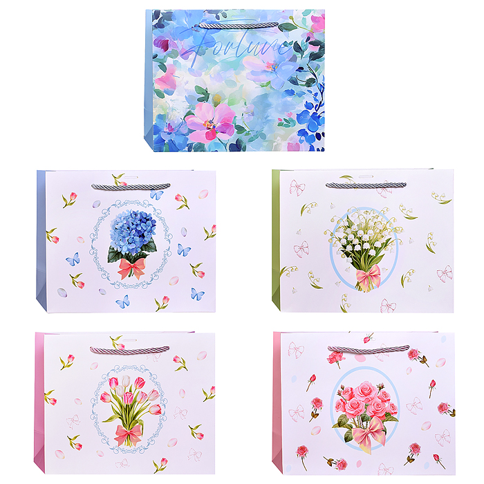 Пакет подарочный 00-7763 "Подарок весны" 24,5*29,5*9,5см.