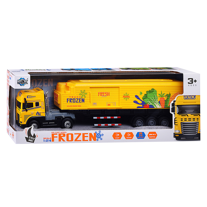 Машина KLX800-26 "Фура- Авторефрижератор" (свет,звук) в коробке