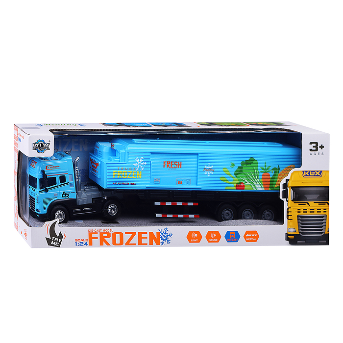 Машина KLX800-26 "Фура- Авторефрижератор" (свет,звук) в коробке