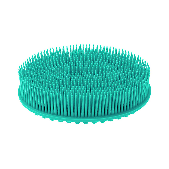 Фото к товару Губка для тела силиконовая овал, мятная Губка для тела силиконовая овал, мятная