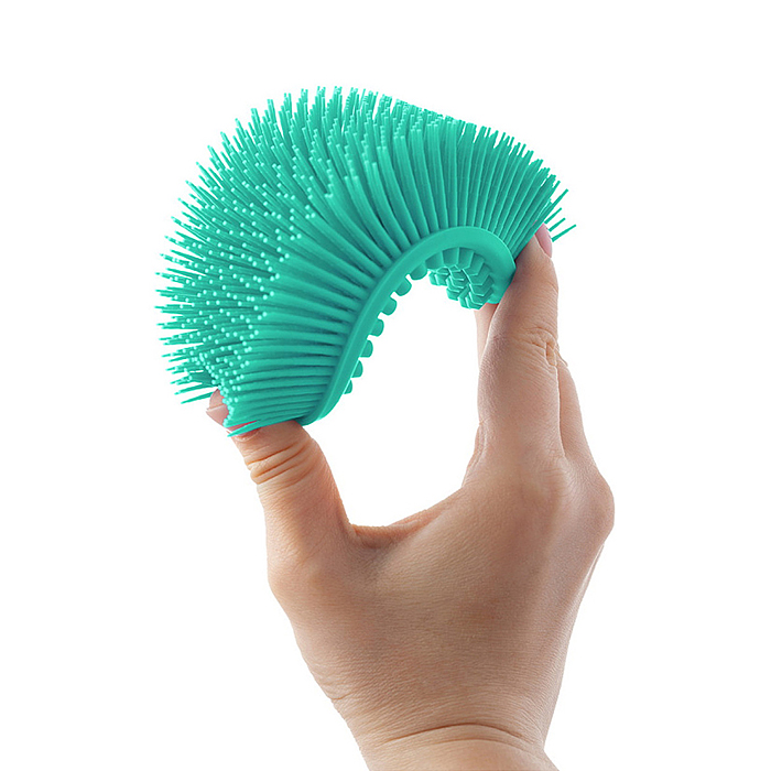 Фото к товару Губка для тела силиконовая овал, мятная Губка для тела силиконовая овал, мятная