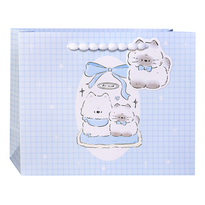 Пакет подарочный 00-7766 "Пушистик" 24,5*29,5*9,5см.